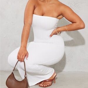 Plus XXL NWT Pretty Little Thing Textured Strapless Bodycon Dress. Size 14.